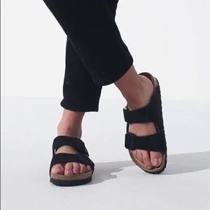 Black Suede Birkenstock’s